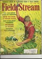Vintage Field & Stream Magazine - July, 1966 - Very Good Condition