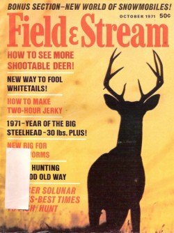 Vintage Field and Stream Magazine - October, 1971 - Very Good Condition