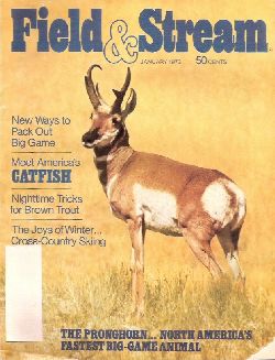 Vintage Field and Stream Magazine - January, 1973 - Very Good Condition