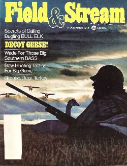 Vintage Field and Stream Magazine - November, 1974 - Good Condition