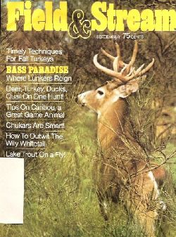 Vintage Field and Stream Magazine - September, 1975 - Acceptable Condition