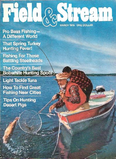 Vintage Field and Stream Magazine - March, 1976 - Good Condition