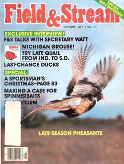 Vintage Field and Stream Magazine - December, 1981 - Very Good Condition - Northeast Edition
