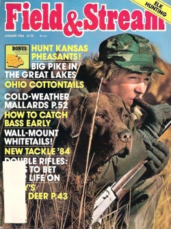 Vintage Field and Stream Magazine - January, 1984 - Like New Condition - Midwest Edition