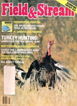 Vintage Field and Stream Magazine - March, 1984 - Very Good Condition - Midwest Edition