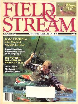Vintage Field and Stream Magazine - August, 1985 - Very Good Condition - Northeast Edition