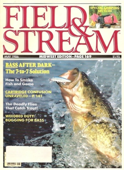 Vintage Field and Stream Magazine - May, 1986 - Like New Condition -  Midwest Edition