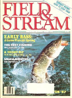 Vintage Field and Stream Magazine - March, 1987 - Like New Condition - Midwest Edition