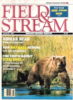 Vintage Field and Stream Magazine - August, 1987 - Good Condition - Midwest Edition