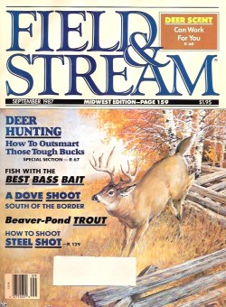 Vintage Field and Stream Magazine - September, 1987 - Very Good Condition - Midwest Edition