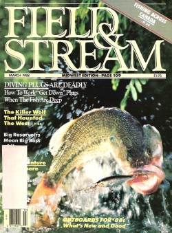 Vintage Field and Stream Magazine - March, 1988 - Very Good Condition - Midwest Edition