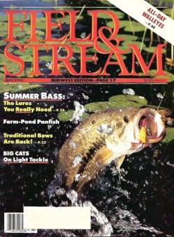 Vintage Field and Stream Magazine - July, 1990 - Like New Condition - Midwest Edition
