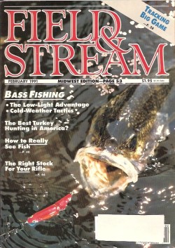 Vintage Field and Stream Magazine - February, 1991 - Like New Condition - Midwest Edition