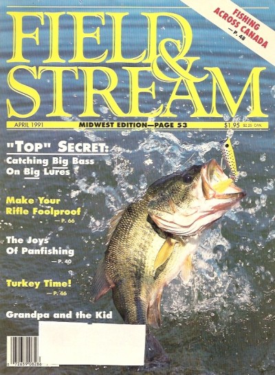 Vintage Field and Stream Magazine - April, 1991 - Like New