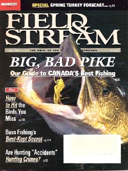 Vintage Field and Stream Magazine - April, 1998 - Very Good Condition - Midwest Edition