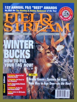 Vintage Field and Stream Magazine - December, 1998 - Good Condition - Midwest Edition