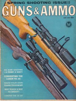 Vintage Guns & Ammo Magazine - March, 1961 - Very Good Condition