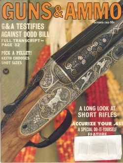 Vintage Guns & Ammo Magazine - October, 1965 - Good Condition