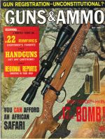 Vintage Guns & Ammo Magazine - May, 1968 - Very Good Condition