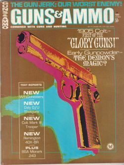 Vintage Guns & Ammo Magazine - October, 1969 - Very Good Condition