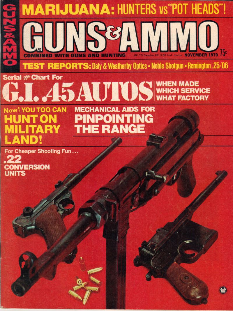 Vintage Guns & Ammo Magazine November, 1970
