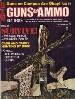 Vintage Guns & Ammo Magazine - December, 1970 - Very Good Condition