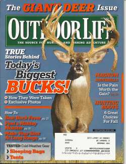 Vintage Outdoor Life Magazine - October, 2009 - Very Good Condition