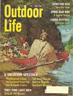 Vintage Outdoor Life Magazine - June, 1964 - Very Good Condition
