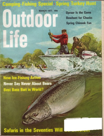 Vintage Outdoor Life Magazine - March, 1971 - Good Condition