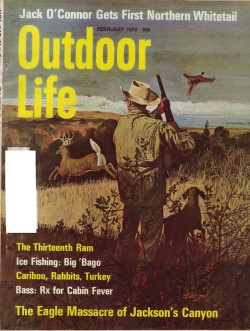 Vintage Outdoor Life Magazine - February, 1972 - Very Good Condition - Northeast Edition
