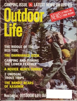 Vintage Outdoor Life Magazine - March, 1973 - Very Good Condition - Great Lakes Edition