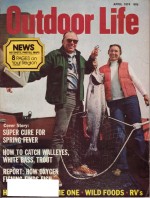 Vintage Outdoor Life Magazine - April, 1974 - Very Good Condition - Great Lakes Edition