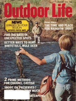 Vintage Outdoor Life Magazine - August, 1974 - Good Condition - Great Lakes Edition