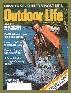 Vintage Outdoor Life Magazine - March, 1975 - Good Condition - Great Lakes Edition