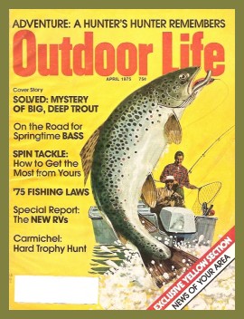 Vintage Outdoor Life Magazine - April, 1975 - Good Condition - Great Lakes Edition