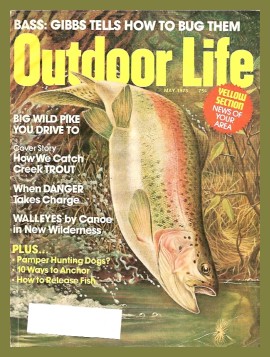 Vintage Outdoor Life Magazine - May, 1975 - Good Condition - Great Lakes Edition