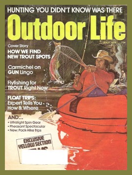 Vintage Outdoor Life Magazine - July, 1975 - Good Condition - Great Lakes Edition