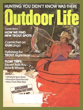 Vintage Outdoor Life Magazine - July, 1975 - Good Condition - Northeast Edition