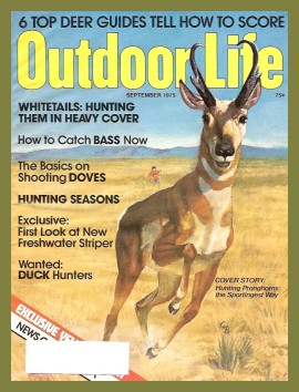 Vintage Outdoor Life Magazine - September, 1975 - Good Condition - Great Lakes Edition