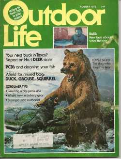 Vintage Outdoor Life Magazine - August, 1976 - Good Condition - Midwest Edition