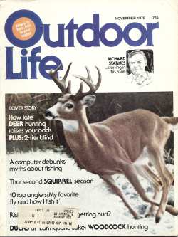 Vintage Outdoor Life Magazine - November, 1976 - Very Good Condition - Northeast Edition