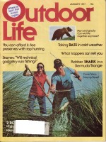 Vintage Outdoor Life Magazine - January, 1977 - Good Condition - Midwest Edition