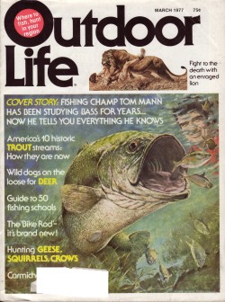 Vintage Outdoor Life Magazine - March, 1977 - Very Good Condition - Midwest Edition