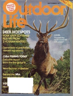 Vintage Outdoor Life Magazine - September, 1977 - Good Condition - Northeast Edition