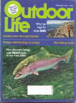 Vintage Outdoor Life Magazine - February, 1978 - Good Condition - Midwest Edition