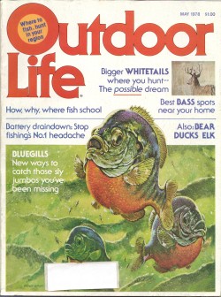 Vintage Outdoor Life Magazine - May, 1978 - Good Condition - Midwest Edition