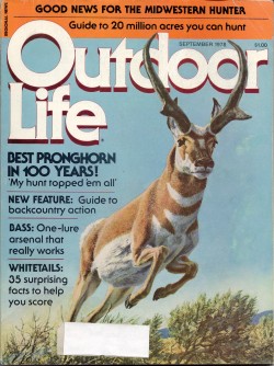 Vintage Outdoor Life Magazine - September, 1978 - Very Good Condition - Northeast Edition