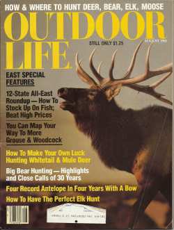 Vintage Outdoor Life Magazine - August, 1981 - Good Condition - East Edition