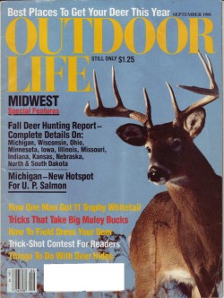 Vintage Outdoor Life Magazine - September, 1981 - Good Condition - Midwest Edition