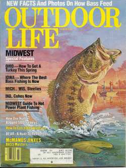 Vintage Outdoor Life Magazine - March, 1982 - Like New Condition - Midwest Edition